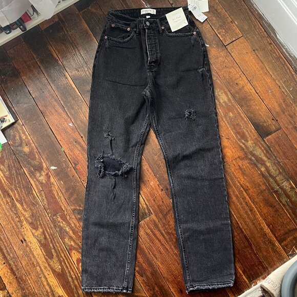 Abercrombie Curve Love High Rise Dad Jean - Picture 1 of 2